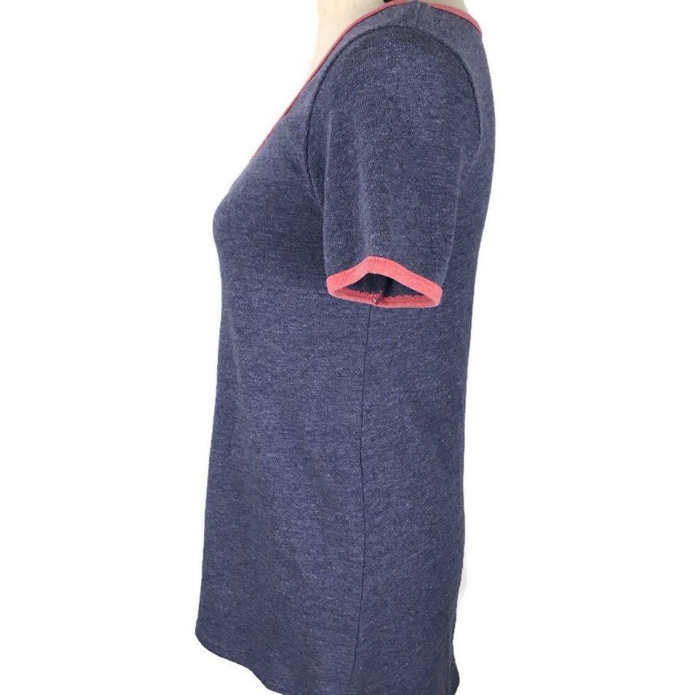 LulaRoe Classic T Hi Low Short Sleeve Top Tunic Purple Womens Sz XXS Scoop Neck - Picture 4 of 9